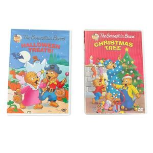 The Berenstain Bears Halloween Treats & Christmas Tree Holiday DVD's (2)